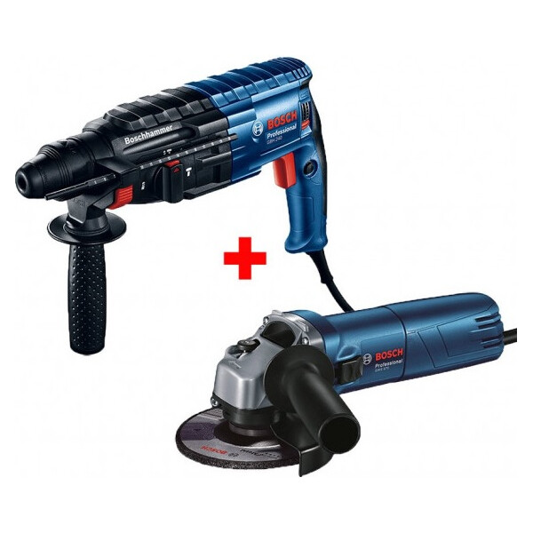 

Перфоратор Bosch GBH 240 Professional с болгаркой GWS 670 в чемодане