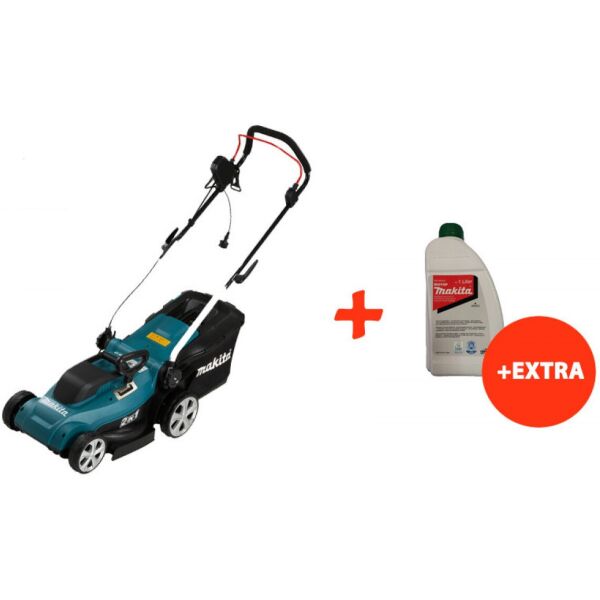 

Электрическая газонокосилка Makita ELM3320 + масло для смазки цепи Makita Biotop (ELM3320X)
