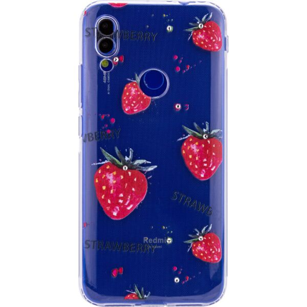 

Чехол TPU Luxury Diamond full protective для Xiaomi Redmi Y3 (Прозрачный / Клубника) (100004096)