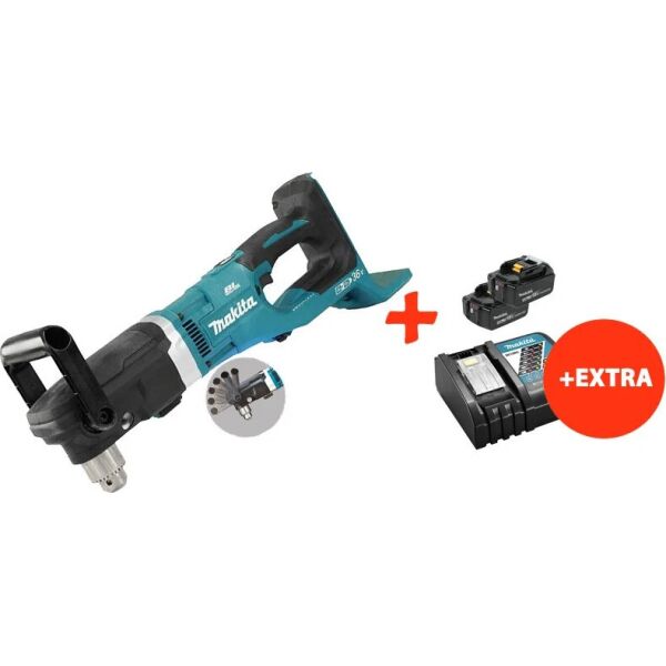 

Аккумуляторная угловая дрель Makita DDA460ZK+2 акк.18V 5 Ah+быстрозарядное ЗУ (DDA460RT2)
