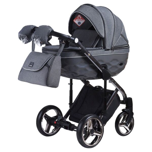 

Коляска универсальная 2 в 1 Adamex Chantal Polar Graphite