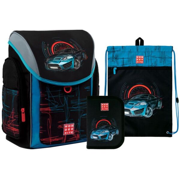 

Набор рюкзак + пенал c наполнителем + сумка для обуви Kite WK 583 Racing (SET_WK21-583S-4)