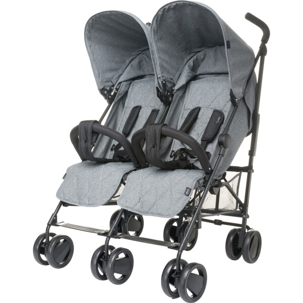 

Детская коляска прогулочная для двойни 4Baby Twins (grey) (4TW02)