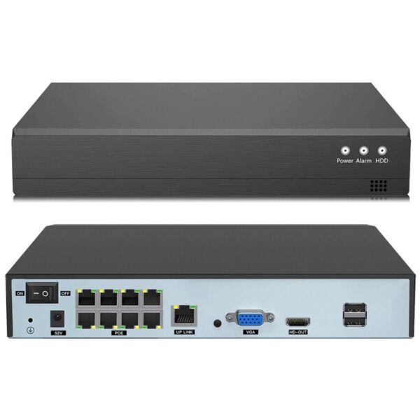 

4K 8Мп NVR IP-Видеорегистратор POE 8-портовый P2P Xmeye для ip камер