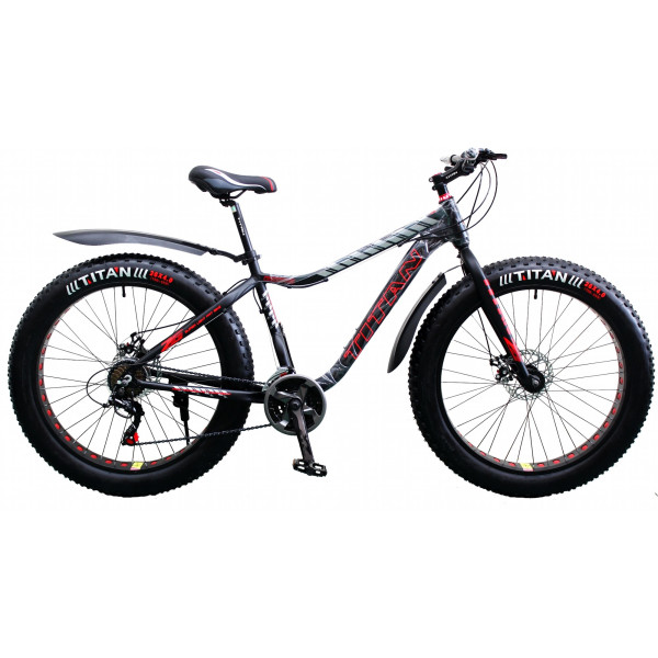 

Titan Crossover 26"*4" FT 16" black-red (26*4TWFT19-411) 2019