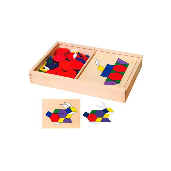 

Геометрическая мозаика Viga Toys деревянная с шаблонами (50029)
