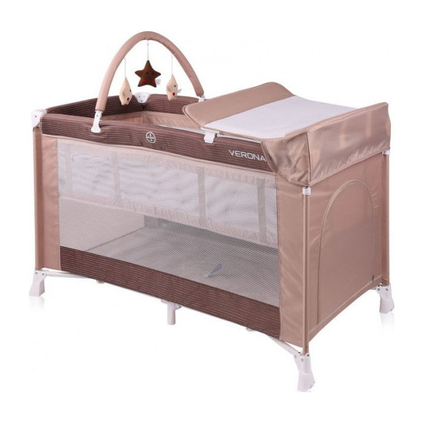 

Манеж Lorelli VERONA 2L+ (brown/beige lines)