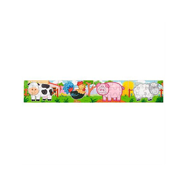 

Набор деревянных пазлов Viga Toys Ферма 4 в 1, 48 эл. (50069)