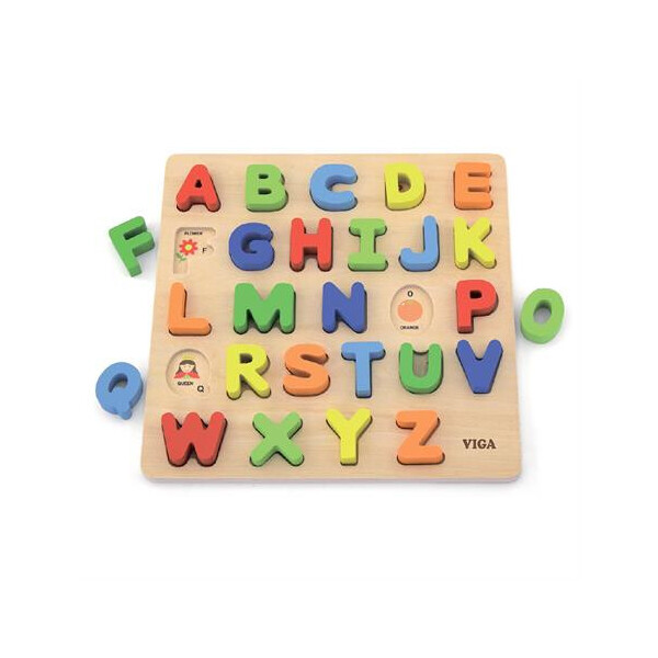 

Деревянный пазл Viga Toys Английский алфавит, заглавные буквы (50124)