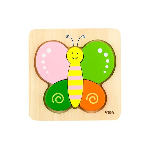 

Деревянный мини-пазл Viga Toys Бабочка (50170)