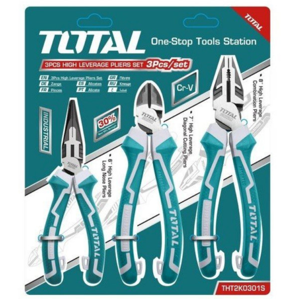 

Набор шарнирногубцевого инструмента Total 3 шт (THT2K0301S)