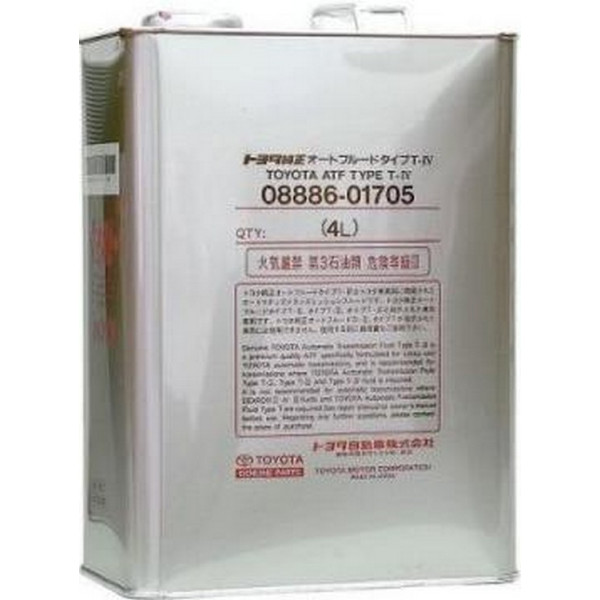 

TOYOTA ATF TYPE T-IV (Japan) 4L 08886-01705