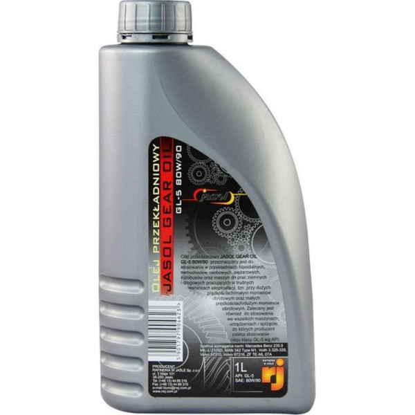 

Трансмиссионное масло Jasol OIL GL-5 LS 80W-90, 1L 325059