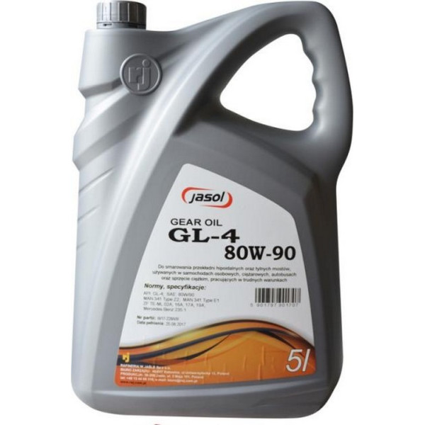 

Jasol OIL GL-4 80W-90, 5L 325086