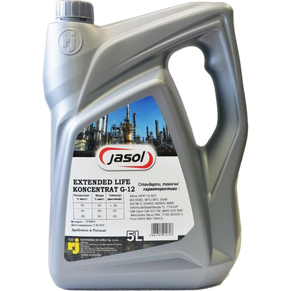 

Антифриз Jasol EXTENDED LIFE KONCENTRAT G12+, 5L 325112