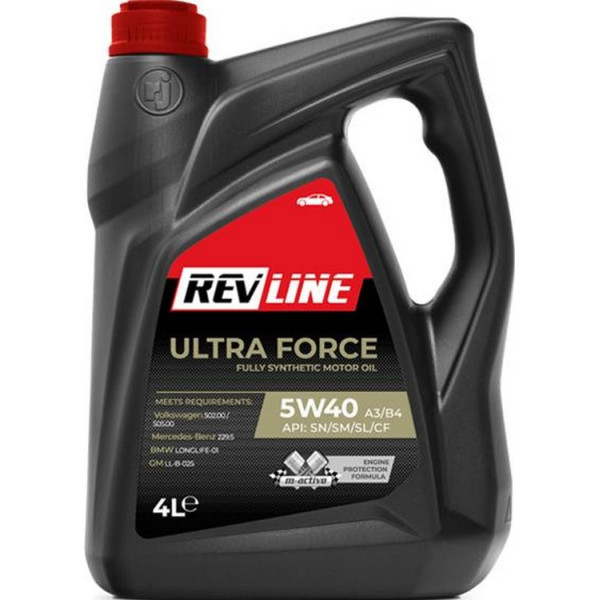

Моторное масло Revline ULTRA FORCE SYNTHETIC 5W-40, 4L 324643