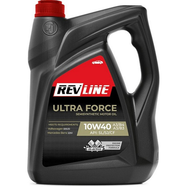 

Моторное масло Revline ULTRA SEMISYNTHETIC 10W-40, 1L 324649