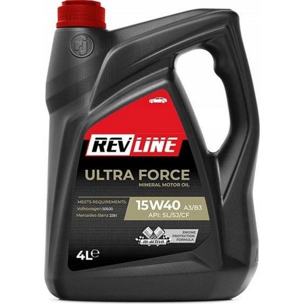 

Моторное масло Revline ULTRA MINERAL 15W-40, 4L 324653