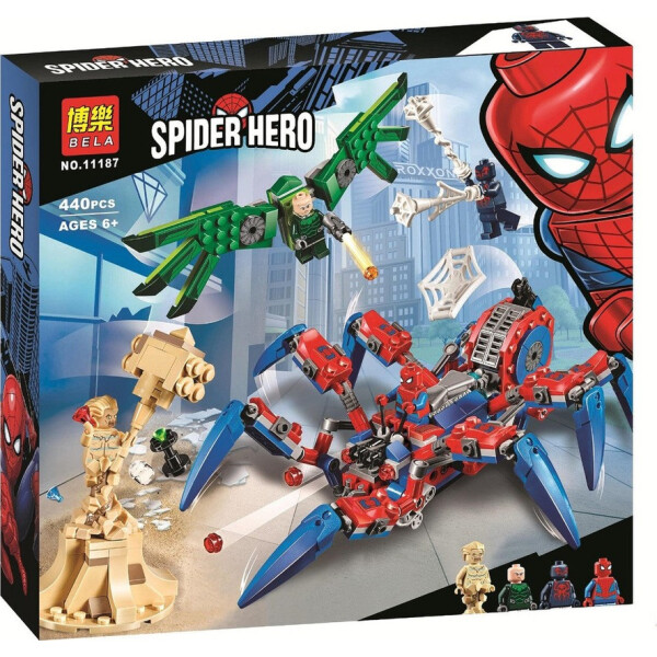 

Конструктор Bela Heroes Вездеход Spiderman 440 дет. (11187)