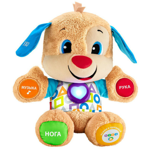 

Интерактивная игрушка Fisher-Price Ученый щенок Smart Stages обновленный русский язык (FPN77)