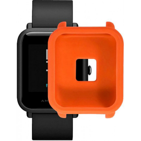 

Силиконовый бампер Smart Band в AmazFit Bip оранжевый