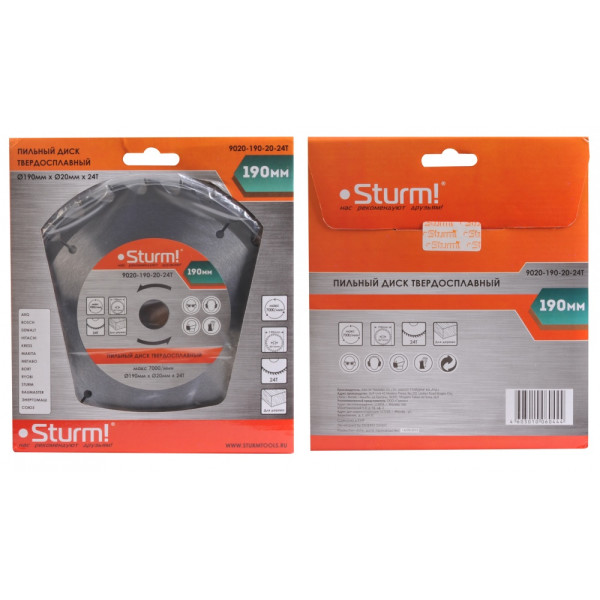 

Отрезной диск Sturm 9020-190-20-24T