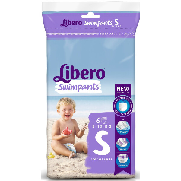 

Подгузники-трусики для плавания Libero Swimpants Small (7-12кг) 6 (7322540375770)