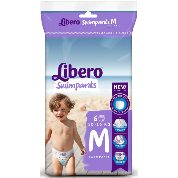 

Подгузники-трусики для плавания Libero Swimpants Medium (10-16кг) 6 (7322540375756)