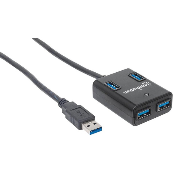 

Manhattan Super Hi-Speed Black 4port USB3.0 (162296)