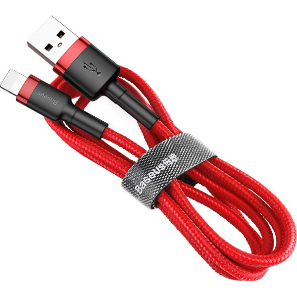 Акція на Baseus Cafule USB Lightning 3м Black-Red від Allo UA