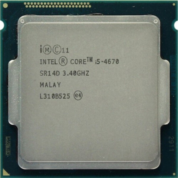 

Intel Core i5-4670 BX80646I54670 3.4GHz Socket 1150 Tray "Refurbished"