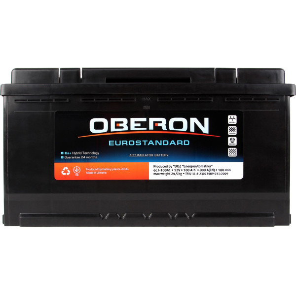 

Автомобильный аккумулятор Oberon Eurostandard 6CT 100Ah R