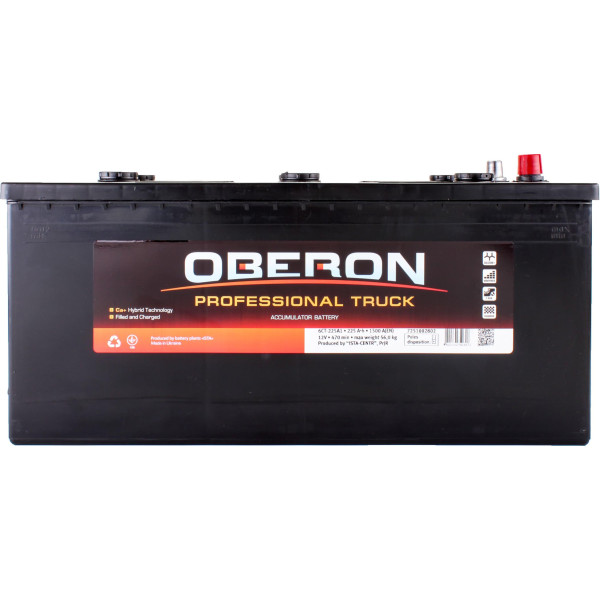 

Автомобильный аккумулятор Oberon Professional Truck 6CT 225Ah L