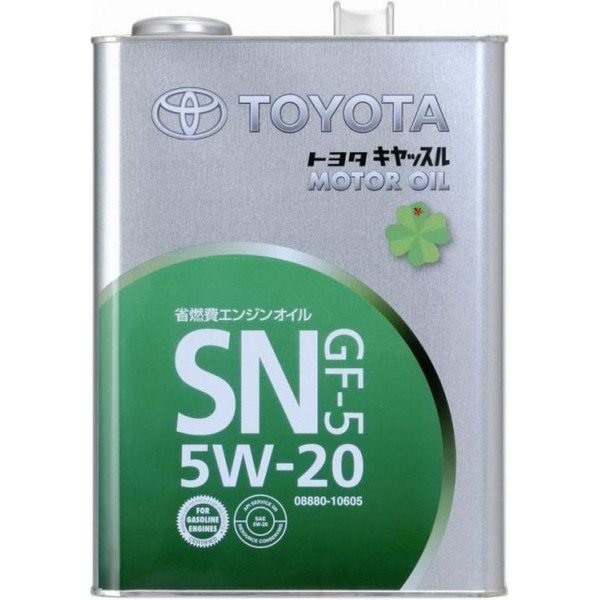 

Моторное масло Toyota SN/GF-5 5W-20 4L (08880-10605)