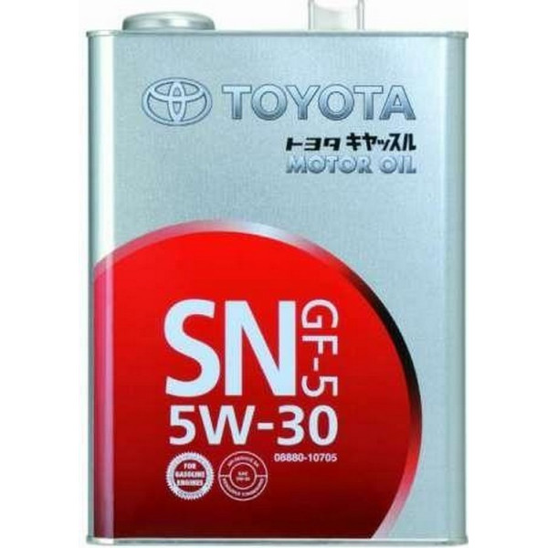 

Моторное масло Toyota SN/GF-5 5W-30 4L (08880-10705)