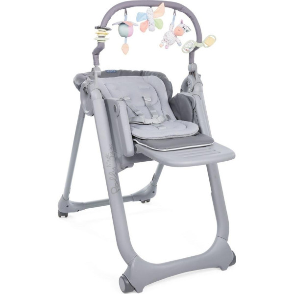 

Стульчик для кормления Chicco Polly Magic RELAX серый (79502.21)