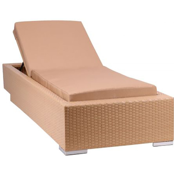 

Шезлонг Dolio из ротанга Elit (SC-B8869) Sand AM3041 ткань A14203