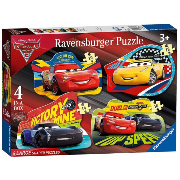 

Классический пазл Ravensburger Набор пазлов Тачки-3 4 в 1 (6891)
