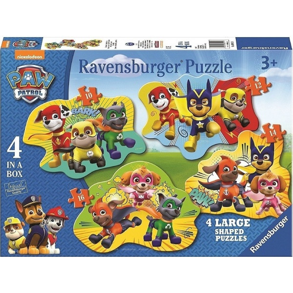 

Классический пазл Ravensburger 4 в 1 Щенячий патруль Супергерои, 52 элемента (6911)