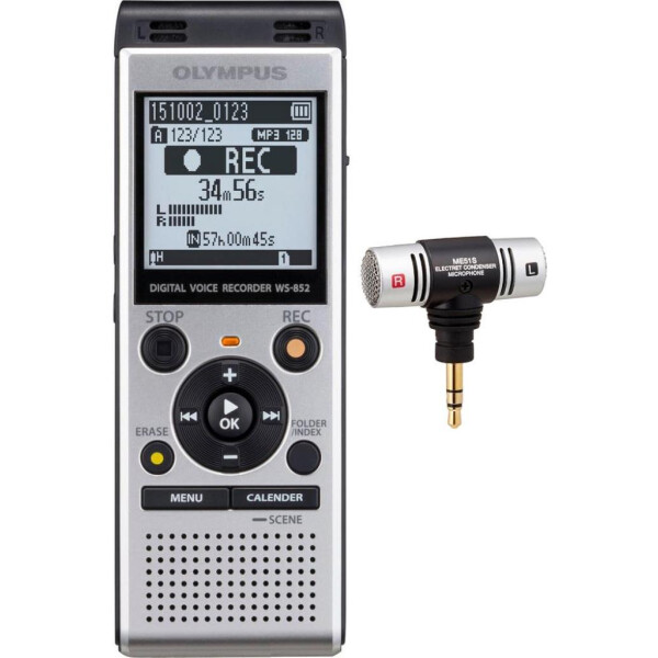 

Диктофон цифровой Olympus WS-852 + ME51 Stereo Microphone