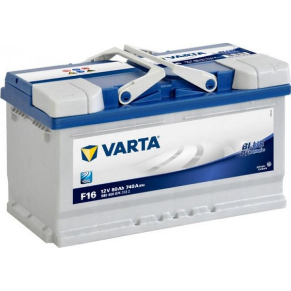 

Автомобильный аккумулятор Varta Blue Dynamic 80Ah Ев F16 (740EN) (580400074)