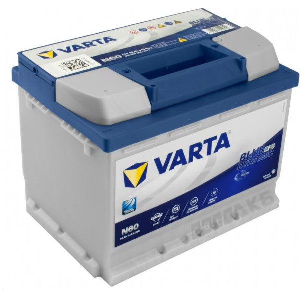 

Автомобильный аккумулятор Varta Blue Dynamic EFB 60Ah Ев N60 (640EN)