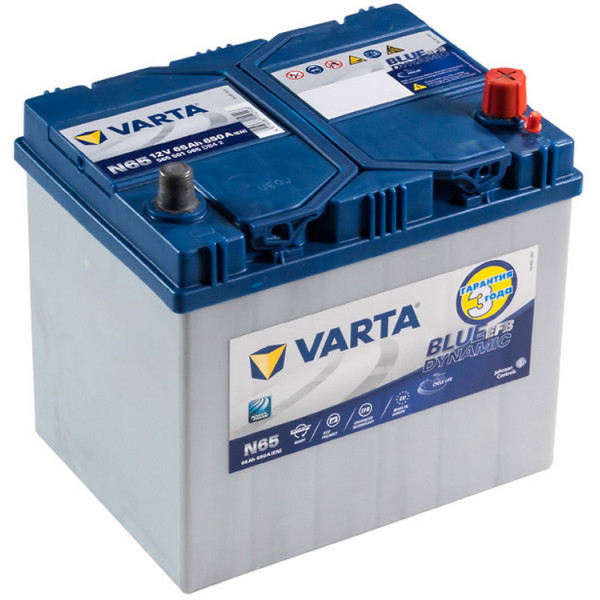 

Автомобильный аккумулятор Varta Blue Dynamic EFB 65Ah Ев (-/+) ASIA N65 (650EN)