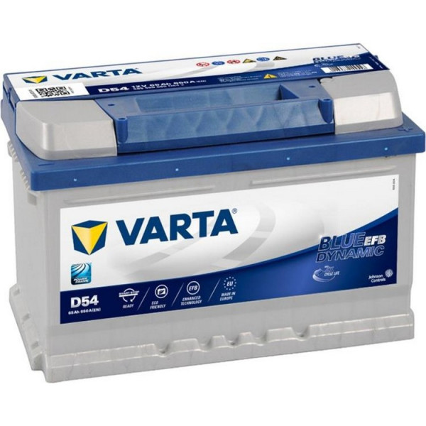 

Автомобильный аккумулятор Varta Blue Dynamic EFB 65AhН Ев D54 (650EN) (565500065)
