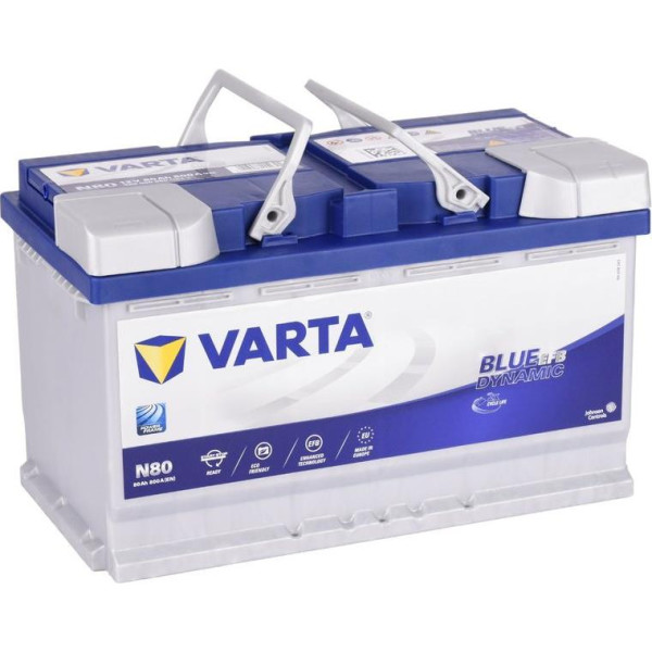 

Автомобильный аккумулятор Varta Blue Dynamic EFB 80Ah Ев N80 (800EN) (580500080)