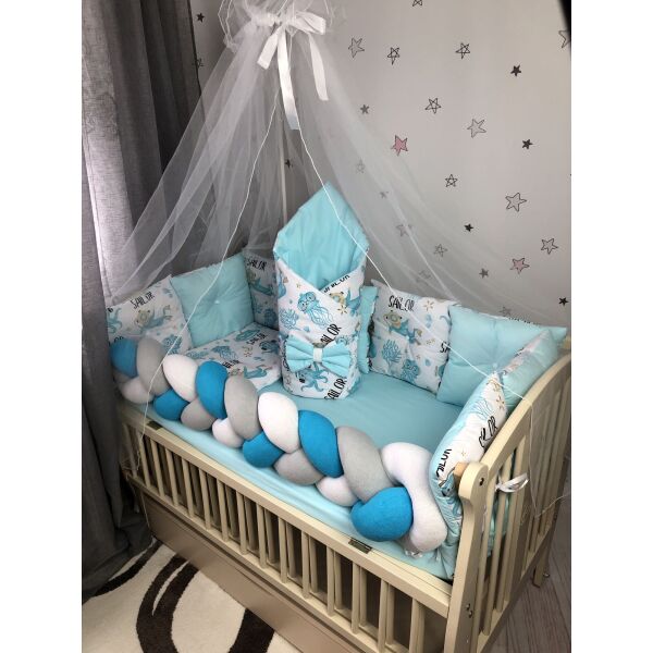 

Комплект постельного белья Baby Comfort Fluffy-3 Матросы 8 элементов