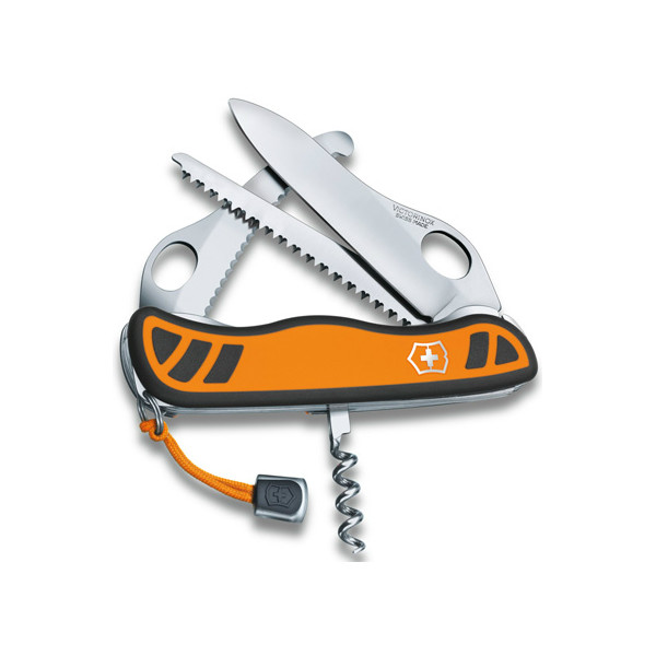 

Мультитул Victorinox HUNTER XT One Hand (111мм, 6 функций), оранжево-черный 0.8341.MC9