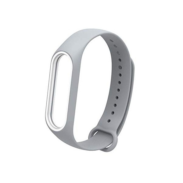 

Ремешок для фитнесс браслета Mi Band 3 Gasta New color Grey/White