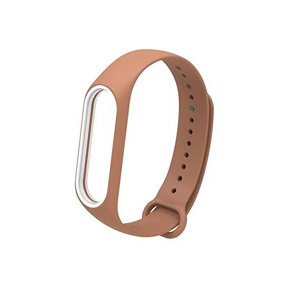 

Ремешок для фитнесс браслета Mi Band 3 Gasta New color Brown/White