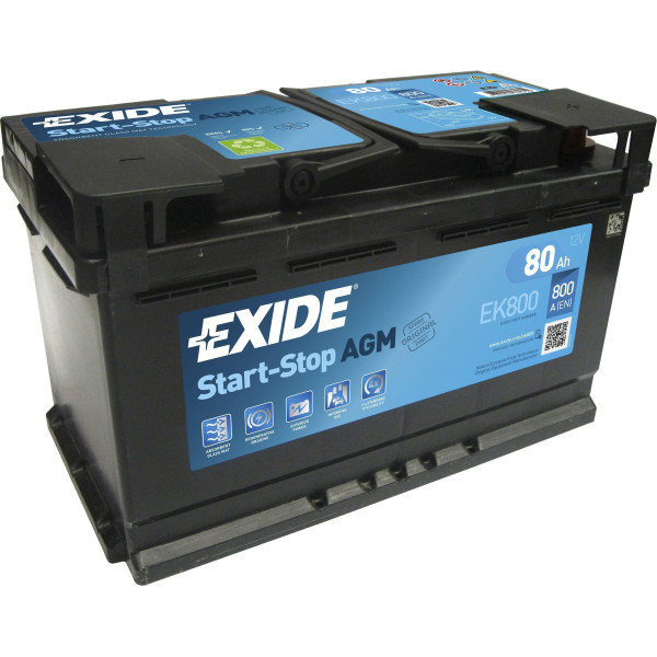 

Автомобильный аккумулятор Exide AGM 6СТ-80 Евро (EK800)